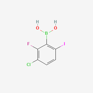 (3-Chloro-2-fluoro-6-iodophenyl)boronic acid