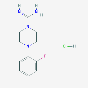 molecular formula C11H16ClFN4 B1402535 4-(2-氟苯基)哌嗪-1-甲酰胺盐酸盐 CAS No. 1361118-53-7