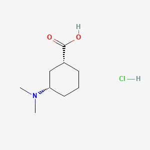 cis-3-(Dimethylamino)cyclohexane-1-carboxylic acid hcl