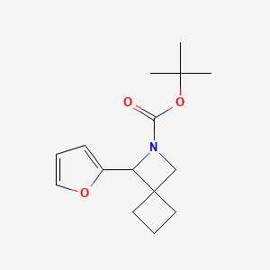 tert-Butyl 1-(furan-2-yl)-2-azaspiro[3.3]heptane-2-carboxylate