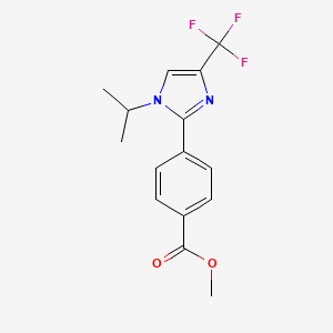 Methyl 4-(1-isopropyl-4-(trifluoromethyl)-1H-imidazol-2-YL)benzoate