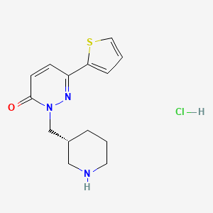 2-(R)-1-Piperidin-3-ylmethyl-6-thiophen-2-yl-2H-pyridazin-3-one hydrochloride
