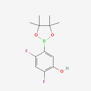 2,4-Difluoro-5-(4,4,5,5-tetramethyl-1,3,2-dioxaborolan-2-yl)phenol