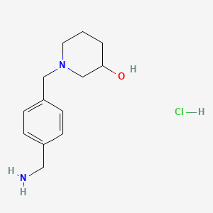 1-(4-Aminomethyl-benzyl)-piperidin-3-ol hydrochloride