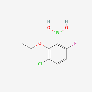 molecular formula C8H9BClFO3 B14025427 (3-Chloro-2-ethoxy-6-fluorophenyl)boronic acid 