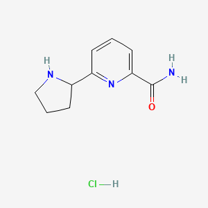 6-Pyrrolidin-2-yl-pyridine-2-carboxylic acid amide hydrochloride
