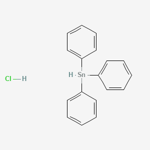 Triphenylstannane;hydrochloride