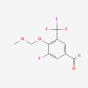 3-Fluoro-4-(methoxymethoxy)-5-(trifluoromethyl)benzaldehyde