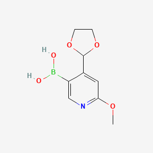 (4-(1,3-Dioxolan-2-yl)-6-methoxypyridin-3-yl)boronic acid