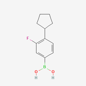 (4-Cyclopentyl-3-fluorophenyl)boronic acid