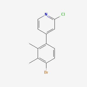 molecular formula C13H11BrClN B14025571 4-(4-Bromo-2,3-dimethylphenyl)-2-chloropyridine 