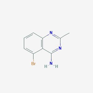 molecular formula C9H8BrN3 B14025576 5-Bromo-2-methylquinazolin-4-amine 