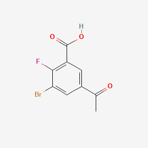 5-Acetyl-3-bromo-2-fluorobenzoic acid