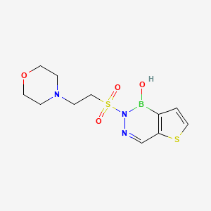 2-((2-Morpholinoethyl)sulfonyl)thieno[3,2-D][1,2,3]diazaborinin-1(2H)-OL