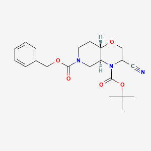 6-O-benzyl 4-O-tert-butyl (4aS,8aS)-3-cyano-3,4a,5,7,8,8a-hexahydro-2H-pyrido[4,3-b][1,4]oxazine-4,6-dicarboxylate