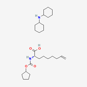 N-cyclohexylcyclohexanamine;(2S)-2-(cyclopentyloxycarbonylamino)non-8-enoic acid