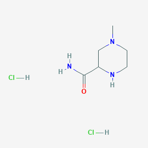 molecular formula C6H15Cl2N3O B1402569 4-Methylpiperazine-2-carboxamide dihydrochloride CAS No. 1361111-70-7