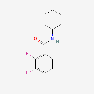 molecular formula C14H17F2NO B14025742 N-cyclohexyl-2,3-difluoro-4-methylbenzamide 