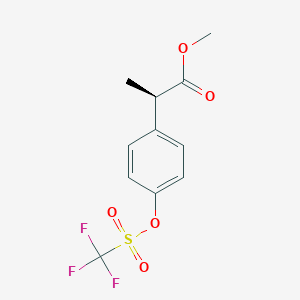 Methyl (R)-2-[4-[[(trifluoromethyl)sulfonyl]oxy]phenyl]propanoate