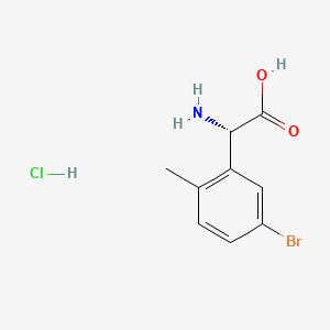 (2S)-2-Amino-2-(5-bromo-2-methylphenyl)acetic acid hydrochloride