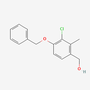 (4-(Benzyloxy)-3-chloro-2-methylphenyl)methanol