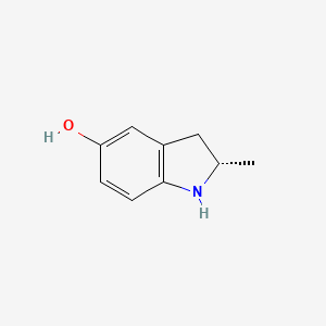 molecular formula C9H11NO B14025769 (S)-2-Methylindolin-5-ol 