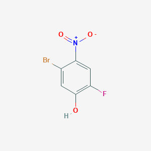 molecular formula C6H3BrFNO3 B14025779 5-Bromo-2-fluoro-4-nitrophenol 