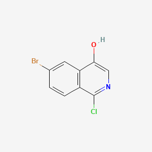 6-Bromo-1-chloroisoquinolin-4-OL