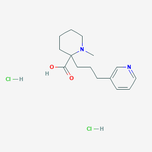 molecular formula C15H24Cl2N2O2 B1402581 1-Methyl-2-(3-pyridin-3-yl-propyl)-piperidine-2-carboxylic acid dihydrochloride CAS No. 1361118-69-5