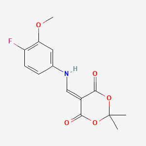 5-(((4-Fluoro-3-methoxyphenyl)amino)methylene)-2,2-dimethyl-1,3-dioxane-4,6-dione