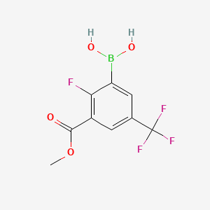 (2-Fluoro-3-(methoxycarbonyl)-5-(trifluoromethyl)phenyl)boronic acid