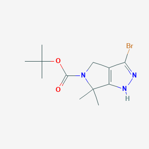 Tert-butyl 3-bromo-6,6-dimethyl-4,6-dihydropyrrolo[3,4-C]pyrazole-5(2H)-carboxylate