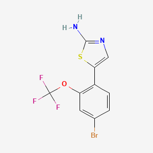 5-(4-Bromo-2-(trifluoromethoxy)phenyl)thiazol-2-amine