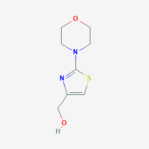 molecular formula C8H12N2O2S B140259 [2-(吗啉-4-基)-1,3-噻唑-4-基]甲醇 CAS No. 126533-96-8
