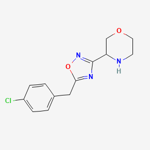 3-(5-(4-Chlorobenzyl)-1,2,4-oxadiazol-3-YL)morpholine