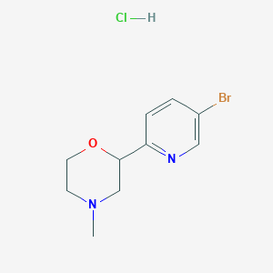 molecular formula C10H14BrClN2O B1402593 2-(5-溴吡啶-2-基)-4-甲基吗啉盐酸盐 CAS No. 1361115-75-4