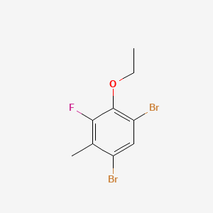 1,5-Dibromo-2-ethoxy-3-fluoro-4-methylbenzene