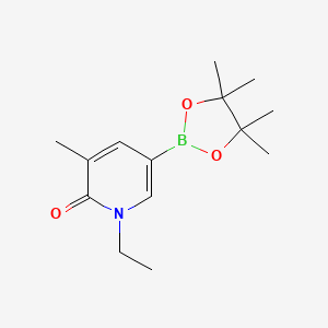 1-Ethyl-3-methyl-5-(4,4,5,5-tetramethyl-1,3,2-dioxaborolan-2-YL)pyridin-2(1H)-one