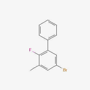 molecular formula C13H10BrF B14026133 5-Bromo-2-fluoro-3-methyl-1,1'-biphenyl 