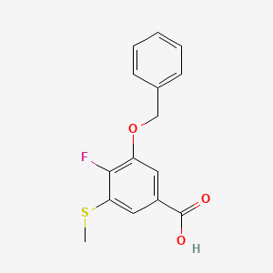 3-(Benzyloxy)-4-fluoro-5-(methylthio)benzoic acid