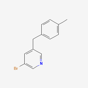 molecular formula C13H12BrN B14026179 3-Bromo-5-(4-methylbenzyl)pyridine 