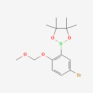 2-(5-Bromo-2-(methoxymethoxy)phenyl)-4,4,5,5-tetramethyl-1,3,2-dioxaborolane