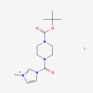 1-(4-(Tert-butoxycarbonyl)piperazine-1-carbonyl)-3-methyl-1H-imidazol-3-ium iodide