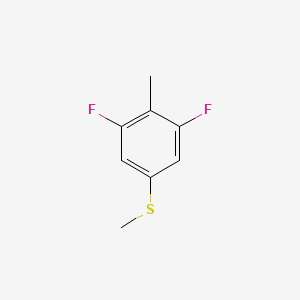 molecular formula C8H8F2S B14026239 (3,5-Difluoro-4-methylphenyl)(methyl)sulfane 