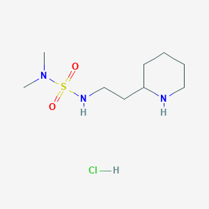 molecular formula C9H22ClN3O2S B1402624 N,N-Dimethyl-N'-(2-piperidin-2-ylethyl)sulfamide hydrochloride CAS No. 1361115-31-2