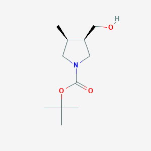 tert-Butyl (3R,4S)-3-(hydroxymethyl)-4-methylpyrrolidine-1-carboxylate