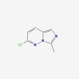 molecular formula C7H6ClN3 B1402626 2-氯-7-甲基咪唑并[1,5-b]哒嗪 CAS No. 1352881-33-4