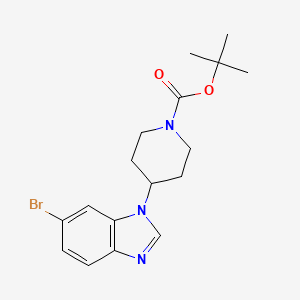 tert-butyl 4-(6-bromo-1H-benzo[d]imidazol-1-yl)piperidine-1-carboxylate