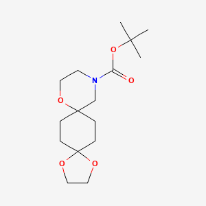 1,4,9-Trioxa-12-aza-dispiro[4.2.5.2]pentadecane-12-carboxylic acid tert-butyl ester