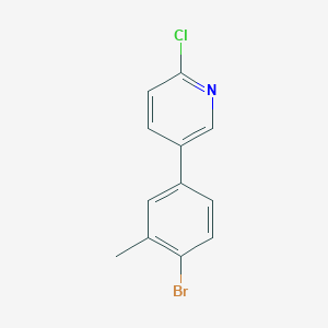 5-(4-Bromo-3-methylphenyl)-2-chloropyridine